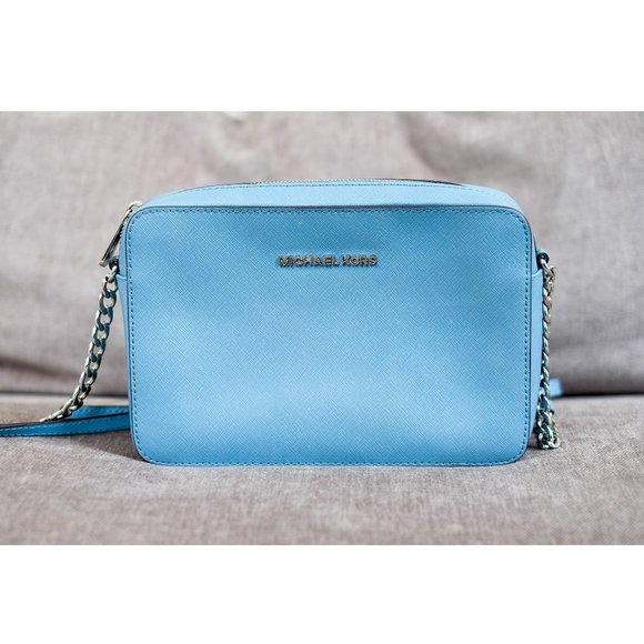 Michael Kors Handbags - Michael Kors Small Blue Crossbody Purse
